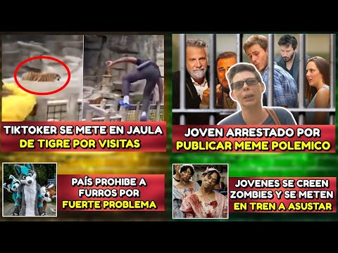 TIKTOKER SE METE EN JAULA DE TIGRE POR VISITAS | ARRESTAN A HOMBRE POR PUBLICAR MEME POLEMICO