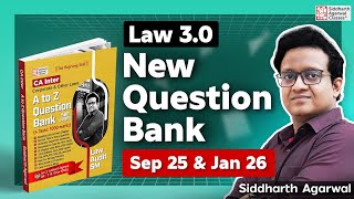 New Question Bank (with Tests) | CA Inter Law | CA Siddharth Agarwal