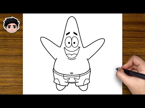 How To Draw PATRICK STAR - Step By Step Easy For Beginners