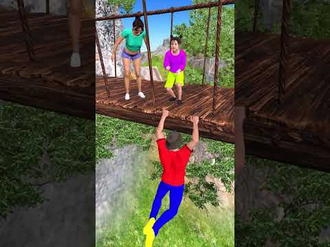 Tourist Slides & Fall Into Jurassic Park | Indominus Rex Dinosaur Bite Man #shorts #dinosaur
