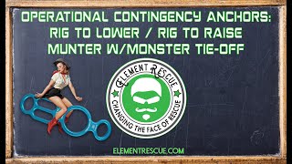 Rigging Series: Operational Contingency Anchors: Munter w/ Monster Tie Off