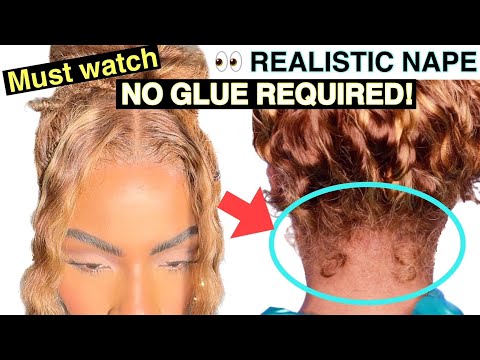 the EASIEST way to INSTALL a 360 WIG ON YOURSELF IN SECONDS! NO GLUE! REALISTIC NATURAL PONYTAILS