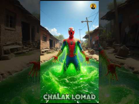 Gaon me aa gyi coldrink ki nadi #spiderman #shorts
