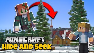 Minecraft Hide and Seek! Winter Woodland Edition!