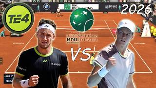 Tennis Elbow 4 | Jannik Sinner VS Casper Ruud Final Masters Roma 2026 Simulación | marratxiboy