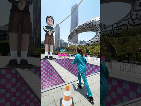 Squid game in Dubai😍💥#squidgame #squidgame2 #squidgame3 #netflix #vfx #cgi #dubai #dubailife #3d