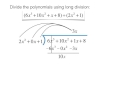Polynomial Long Division Challenge