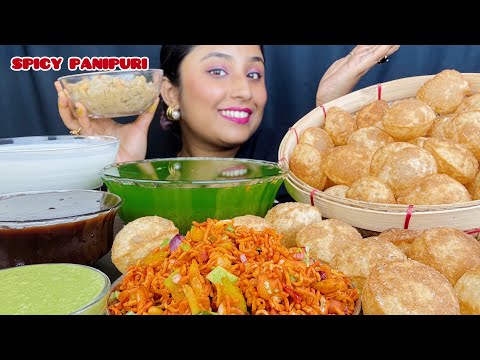 Eating Spicy Phuchka and Dahipuri Challenge|Golgappa eating Challenge