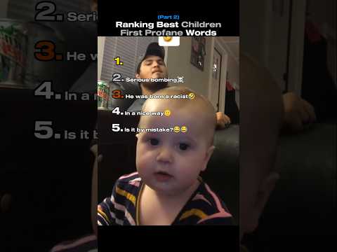 Children First Profane Words 🤣 #children #words #ranking #usa #tiktok