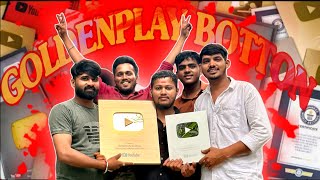 FINALLY GOLDEN PLAY BUTTON MIL HI GYA | #goldenplaybutton