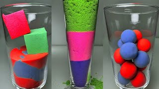 Filling & Tightening Kinetic Sand into Glass – Satisfying ASMR! #diy #usa #stressrelief #minecraft