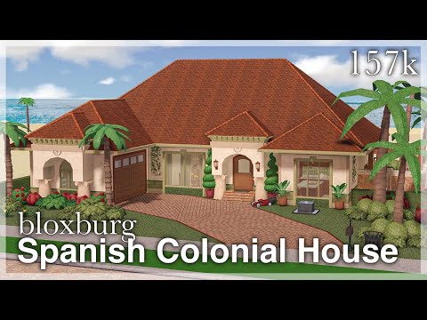Bloxburg - Spanish Colonial House Speedbuild 🌵 (exterior) Roblox