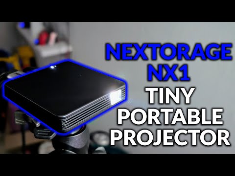 Smallest Portable Projector Perfect To Take On The Go - Nextorage NX1 Bedroom Projector