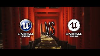 Lushfoil Photography Sim (UE5) vs. Explore Fushimi Inari (UE4) - Graphics Comparison