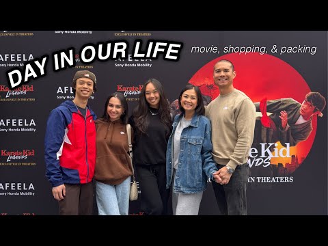 A DAY IN OUR LIFE: movie screening, shopping, & packing | The Laeno Family