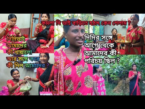 কমলা দির সঙ্গে আমার কীভাবে পরিচয় হল?হঠাৎ করে কেন গেলাম দিদিভাই বাড়িতে! কী খেতে দিল আমাদেরকে ❤️👌