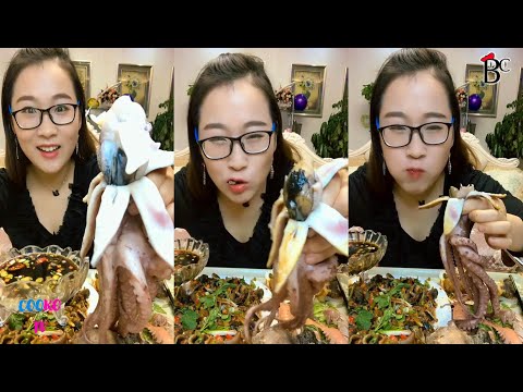 【Mukbang ASMR Seafood】She is very greedy to eat seafood lobster, octopus, crab 。12