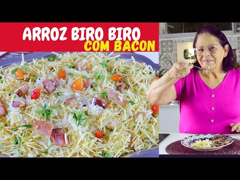 ARROZ BIRO BIRO COM BACON🍚🥓: SIMPLESMENTE IRRESTÍVEL! 😋✨