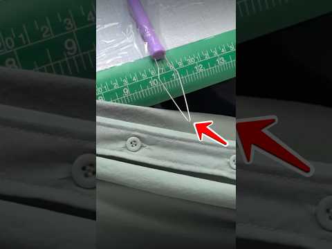 Quick and Easy Shirt Button Trick!