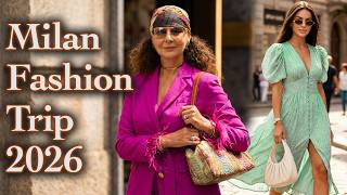 Unique Street Fashion Trip in Milan: How People Dress in Milan’s Richest Neighborhood at +30°C/86°F