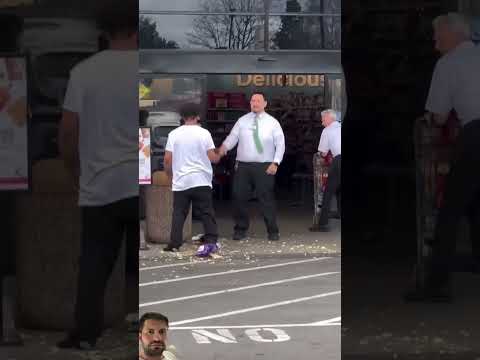 Stater Bros employees stop shoplifter #funny #tiktok #trending #viral #viralvideo #shortvideo #fun