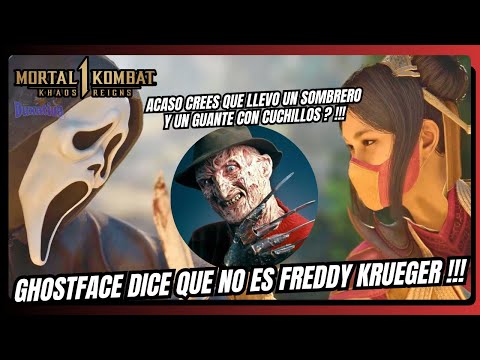 Ghostface Dice Que No Es Freddy Krueger !!! Dialogos Español Latino Mortal Kombat 1 Khaos Reigns