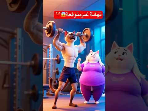 القط مياو وزوجته تم التننمر عليهم😢ولكنهم ابهروهم بنجاحهم الجبار🐱💪🏻#cat #ai #funny #shorts