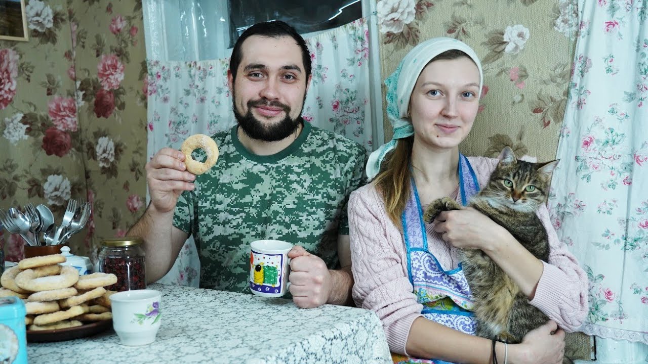 Теперь будем жить втроем! Калачи из русской печи