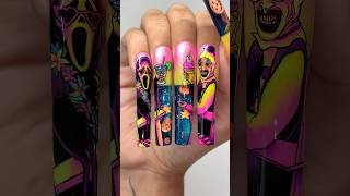 🎃SummerWeen AQUA Nails😱💅🏻💦 Using Hott Ghoul Summer Gel Collection! #nails #summerween #nailart