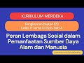 Peran Lembaga dalam Pemanfaatan Sumber Daya