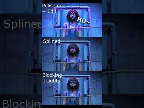 Nurse's Office Work stages (To Be Beautiful / FNAF animation) Blocking / Spline / Polishing