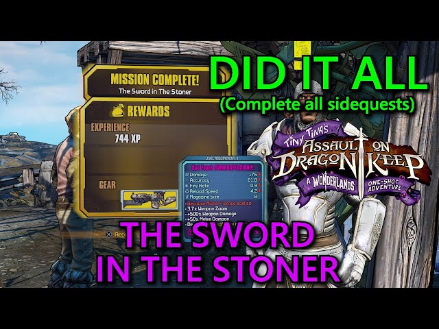 Tiny Tina's Assault On Dragon Keep: Did It All Part 6: The Sword In The Stoner Guide