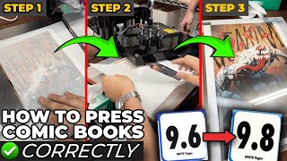 How to Press a Comic Book CORRECTLY 📚💯 ft. @ImmaculateComics