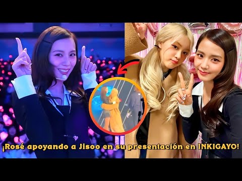 🌹ROSÉ APOYANDO A JISOO en su regreso como solista en su presentación en INKIGAYO