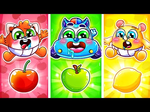 Baby Fruit Challenge! 🍒🍏🍋| Fruits Song for Kids + More by Cars & Play Nursery Rhymes