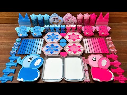 Slime Mixing Battle 🐘 Blue vs Pink Elephant | Satisfying ASMR #59