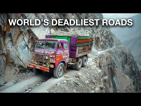 SULLE STRADE PIÙ PERICOLOSE DEL MONDO - I camionisti immortali del Pakistan 🇵🇰