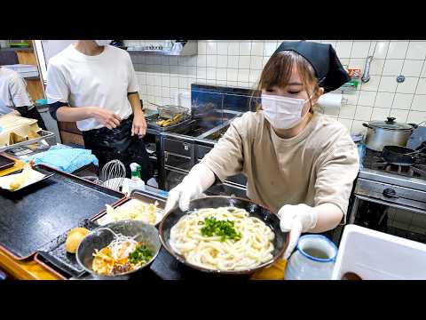 店主を支える美人ママさんがスゴい！朝6時半開店→爆速提供の天ぷら爆売れうどん屋