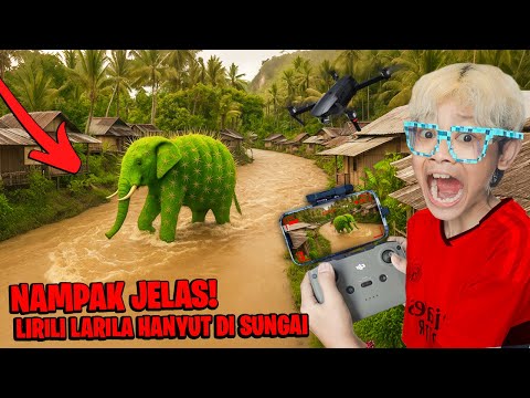 TEREKAM DRONE NAMPAK LARILI LARILA BERKELIARAN DI SUNGAI BOCIL LANGSUNG PANGGIL BANTUAN!!!