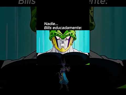 Bills le pide educadamente a goku que se rinda #dragonballsuper #bills