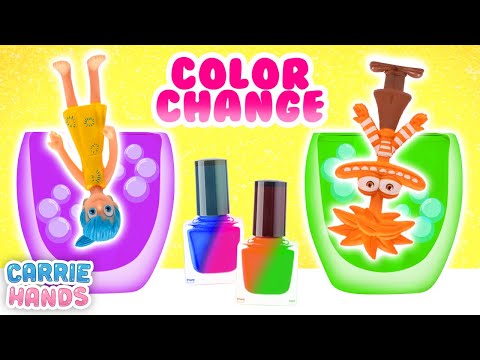 DIY Color Changing Nail Polish With Inside Out 2 Characters | Craft Videos For Kids