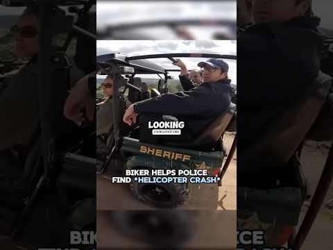 Biker Helps Police Find Helicopter Crash