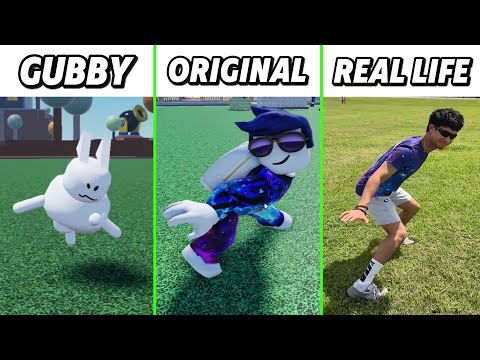 I Wanna Run Away Roblox Original vs Real Life vs Gubby