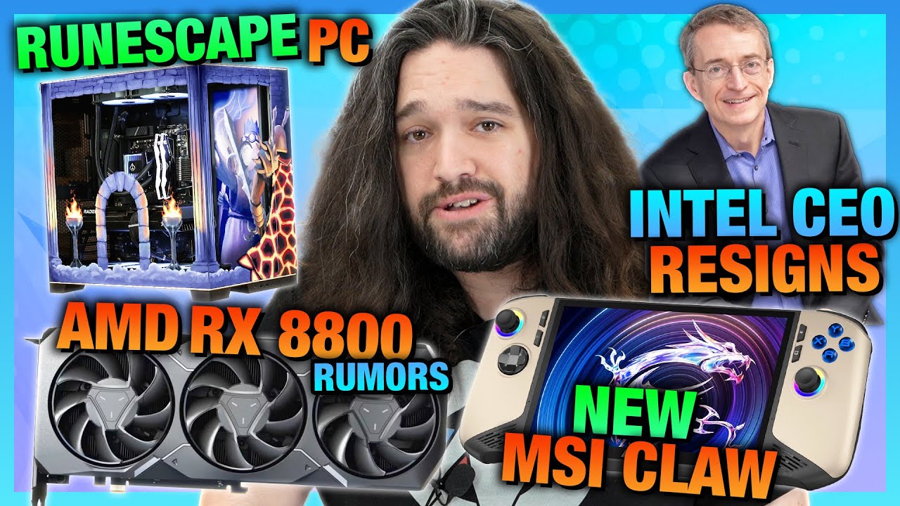 HW News - Intel CEO Steps Down, New MSI Claw 258V, $7100 Computer Case, RX 8800 Rumors