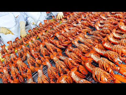 진짜로 다 걸고 여기가 한국 학교 급식 1등! 대왕 랍스터 치즈 구이 급식 대량 생산 현장 / Korean Best Lobster Cheese Grill School Lunch