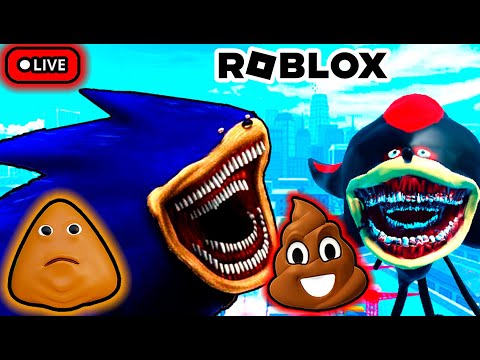 POU JUGANDO ROBLOX CON SUSCRIPTORES EN VIVO 🔴 Juegos y Gameplays