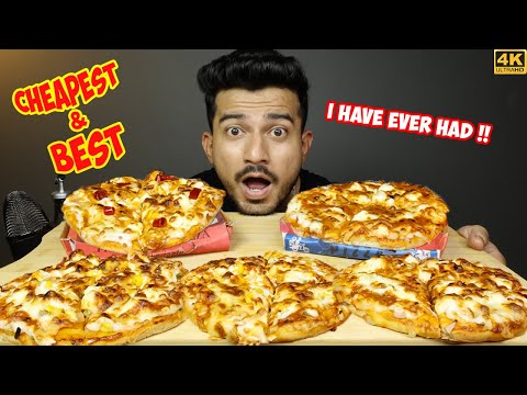 CHEAP & BEST TANDOORI PANEER PIZZA, OVER LOADED PIZZA, MAKHNI PANEER PIZZA, CHEESECORN PIZZA MUKBANG