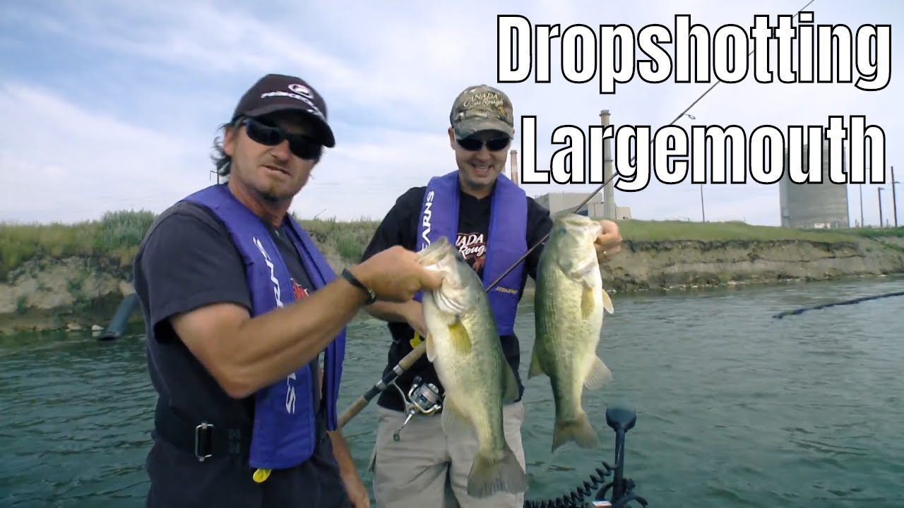 Dropshotting For Canadian Largemouth Fishing On A Reservoir - The Fishing Canada Show