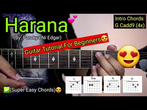 Harana - Parokya Ni Edgar (Super Easy Chords)😍 | For Beginners | Guitar Tutorial
