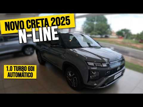 🔥NOVO CRETA 2025 N-LINE 1.0 TURBO GDI AUTOMÁTICO